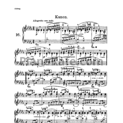 Ноты Эдвард Григ - Канон - предпросмотр