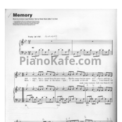 Ноты Barbra Streisand - Memory - предпросмотр