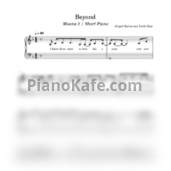 Ноты Abigail Barlow and Emily Bear - Beyond (Облегченная версия) - предпросмотр