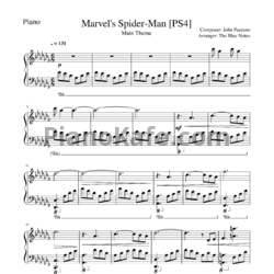 Ноты John Paesano - Marvel's spider man PS4 main theme - предпросмотр