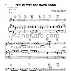 Ноты Nickelback - Feelin' way too damn good - предпросмотр