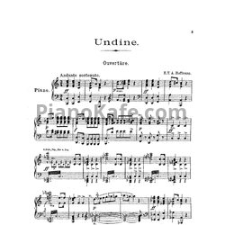 Ноты Э. Гофман - Опера "Ундина" (Клавир)