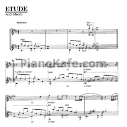 Ноты Al Di Meola - Etude - предпросмотр