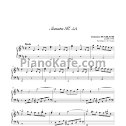Ноты Д. Скарлатти - Соната K53 - предпросмотр