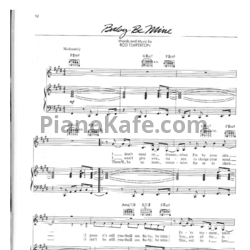 Ноты Michael Jackson - Baby be mine - предпросмотр