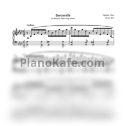 Ноты Vladimir Titov - Barcarolle (Hana, Spring) Op.11 No.5 - предпросмотр