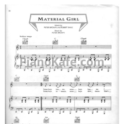 Ноты Madonna - Material girl - предпросмотр