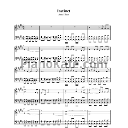 Ноты Amel Bent - Instinct - предпросмотр