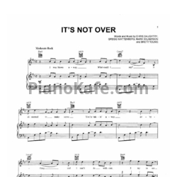 Ноты Daughtry - It's not over - предпросмотр