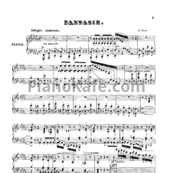 Ноты Ф. Лист - Вариации на тему кантаты №12 Баха `Weinen, Klagen, Sorgen, Zagen`Большая концертная фантазия на любимые мотивы из оперы `Сомнамбула` (S.393/2) - предпросмотр