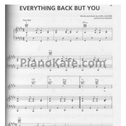 Ноты Avril Lavigne - Everything back but you