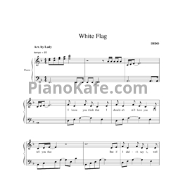 Ноты Dido - White flag - предпросмотр