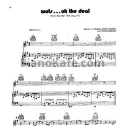 Ноты Pink Floyd - Wot's... Uh the deal - предпросмотр