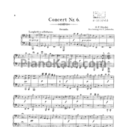 Ноты Георг Гендель - Кончерто гроссо соль минор (для 2 фортепиано). Часть 6 - предпросмотр