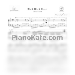 Ноты David Usher - Black black heart - предпросмотр