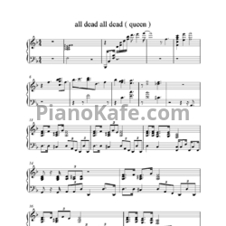 Ноты Queen - All dead all dead - предпросмотр