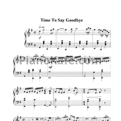 Ноты Sarah Brightman and Andrea Bocelli - Time to say goodbye - предпросмотр