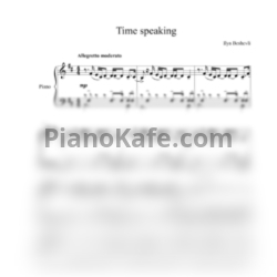Ноты Ilya Beshevli - Time speaking - предпросмотр