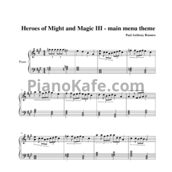 Ноты Paul Anthony Romero - Главная тема из игры "Heroes of Might and Magic III" - предпросмотр
