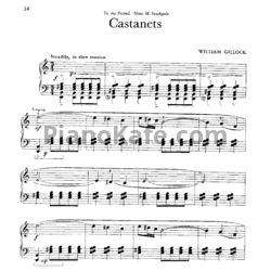 Ноты William Gillock - Castanets