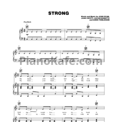 Ноты One Direction - Strong - предпросмотр