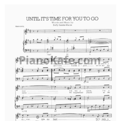 Ноты Elvis Presley - Until it's time for you to go - предпросмотр