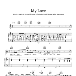 Ноты Westlife - My Love