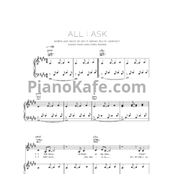 Ноты Adele - All I ask (2)