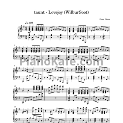 Ноты Lovejoy - Taunt