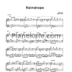 Ноты The Rain - Raindrops - предпросмотр