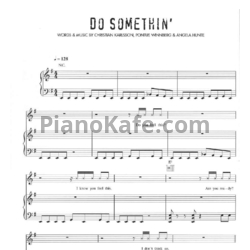 Ноты Britney Spears - Do somethin’ - предпросмотр