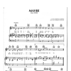 Ноты Charles Strouse - Maybe