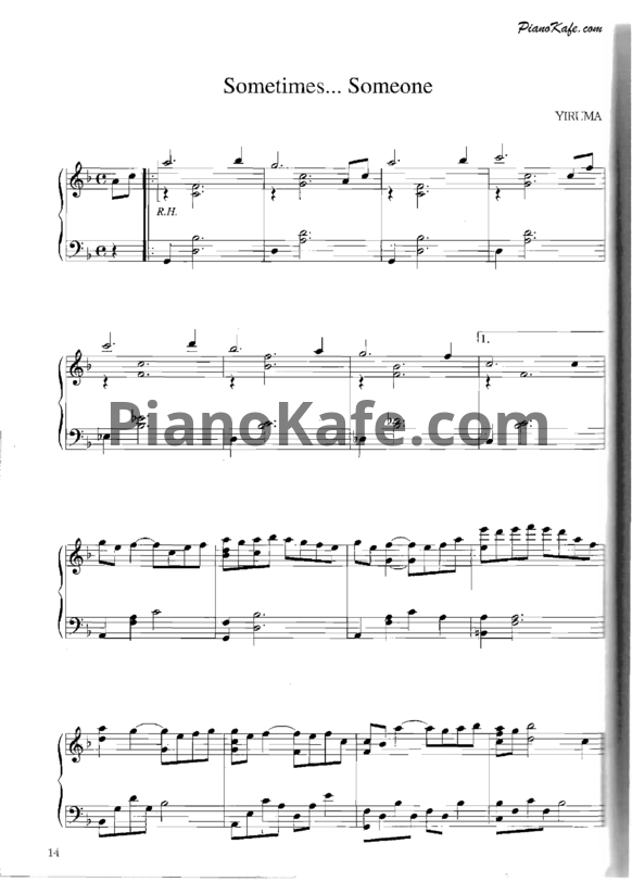 Ноты Yiruma - Piano album (Книга нот) - PianoKafe.com