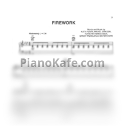 Ноты Katy Perry - Firework - предпросмотр