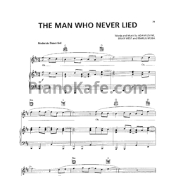 Ноты Maroon 5 - The man who never lied - предпросмотр