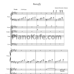 Ноты Семён Кривенко-Адамов - Бабочка (Партитура) - предпросмотр