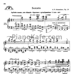 Ноты Анатолий Александров - Соната №4 (Соч. 19) - предпросмотр