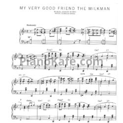 Ноты Harold Spina - My very good friend the milkman - предпросмотр