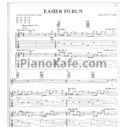 Ноты Linkin Park - Easier to run - предпросмотр