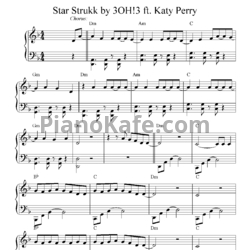 Ноты 3OH!3 Feat. Katy Perry - Starstrukk