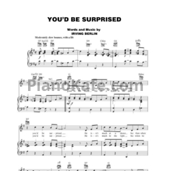 Ноты Irving Berlin - You'd be surprised - предпросмотр