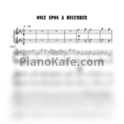 Ноты Stephen Flaherty - Once upon a december (для фортепиано в 4 руки) - предпросмотр