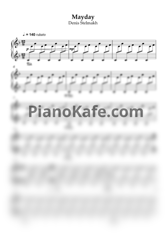 Ноты Denis Stelmakh - Mayday - PianoKafe.com