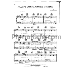 Ноты Ray Charles - It ain't gonna worry my mind (Piano solo) - предпросмотр