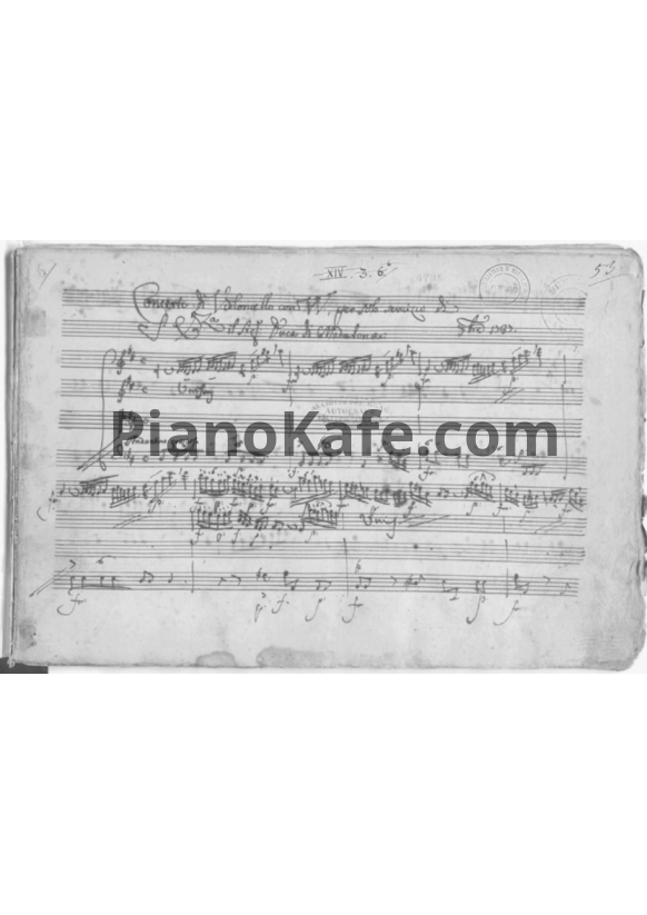 Ноты Leonardo Leo - Концерт для виолончели и струнных №2 ре мажор - PianoKafe.com