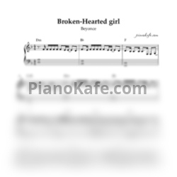 Ноты Beyonce -  Broken-Hearted girl - предпросмотр