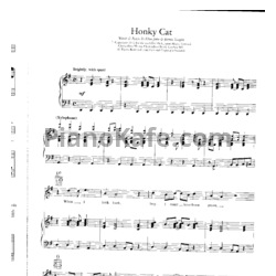 Ноты Elton John - Honky cat - предпросмотр