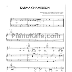 Ноты Culture Club - Karma chameleon