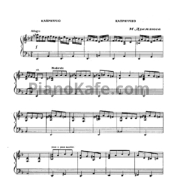 Ноты Н. Дремлюга - Каприччио - предпросмотр