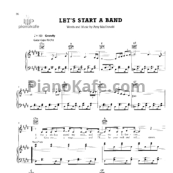 Ноты Amy Macdonald - Let's Start A Band - предпросмотр